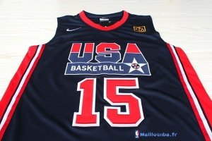 Maillot NBA Pas Cher USA 1992 Johnson 15 Noir