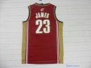 Maillot NBA Pas Cher Cleveland Cavaliers LeBron James 23 Retro Dentelle Rouge