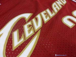 Maillot NBA Pas Cher Cleveland Cavaliers LeBron James 23 Retro Dentelle Rouge