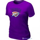 T-Shirt NBA Pas Cher Femme Oklahoma City Thunder Pourpre