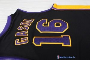 Maillot NBA Pas Cher Los Angeles Lakers Pau Gasol 16 Noir