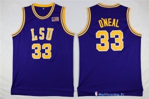 Maillot NCAA Pas Cher LSU Shaquille O'Neal 33 Pourpre