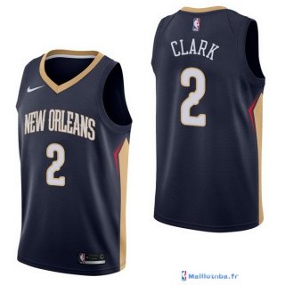 Maillot NBA Pas Cher New Orleans Pelicans Ian Clark 2 Marine Icon 2017/18