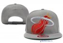 Bonnet NBA Miami Heat 2016 Gris Rouge 2
