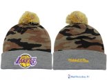 Tricoter un Bonnet NBA Los Angeles Lakers 2017 Jaune Camouflage