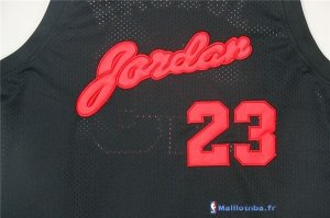 Maillot NBA Pas Cher Chicago Bulls Michael Jordan 23 Noir Engrener