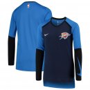 Oklahoma City Thunder Nike Blue Dry Performance Long Sleeve Shooting T-Shirt