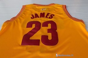 Maillot NBA Pas Cher Cleveland Cavaliers LeBron James 23 Jaune