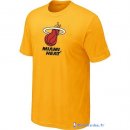 T-Shirt NBA Pas Cher Miami Heat Jaune