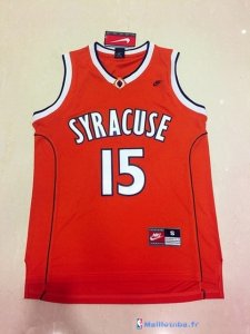 Maillot NCAA Pas Cher Syracuse Carmelo Anthony 15 Rouge