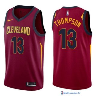 Maillot NBA Pas Cher Cleveland Cavaliers Tristan Thompson 13 Rouge Icon 2017/18