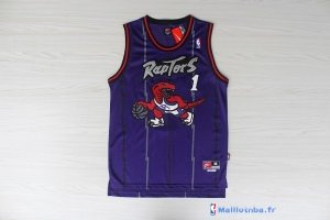 Maillot NBA Pas Cher Toronto Raptors Tracy McGrady 1 Retro Pourpre