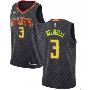 Maillot NBA Pas Cher Atlanta Hawks Marco Belinelli 3 Noir Icon 2017/18