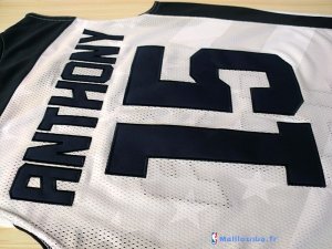 Maillot NBA Pas Cher USA 2012 Anthony 15 Blanc