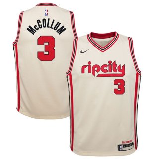 Portland Trail Blazers C.J. McCollum Nike Cream Swingman Jersey Jersey – City Edition