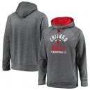 Chicago Bulls Fanatics Branded Gray Big & Tall Battle Charged Raglan Pullover Hoodie