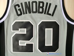 Maillot NBA Pas Cher San Antonio Spurs Manu Ginóbili 20 Gris