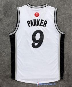 Maillot NBA Pas Cher Noël San Antonio Spurs Parker 9 Blanc