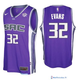 Maillot NBA Pas Cher Sacramento Kings Tyreke Evans 32 Purpura 2017/18