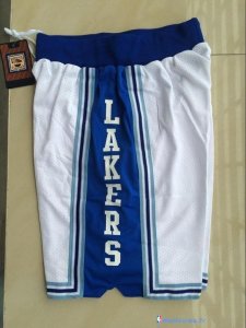 Pantalon NBA Pas Cher Los Angeles Lakers Blanc