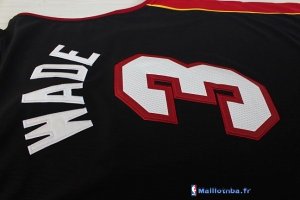 Maillot NBA Pas Cher Miami Heat Dwyane Wade 3 Miami Noir