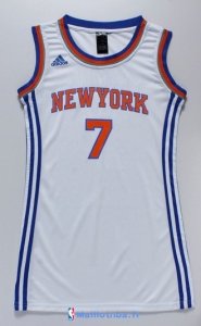 Maillot NBA Pas Cher New York Knicks Femme Carmelo Anthony 7 Blanc