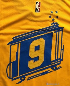 Maillot NBA Pas Cher Golden State Warriors Andre Iguodala 9 Retro Jaune