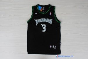 Maillot NBA Pas Cher Minnesota Timberwolves Stephon Marbury 3 Retro Noir