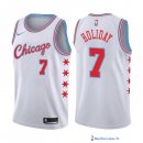 Maillot NBA Pas Cher Chicago Bulls Justin Holiday 7 Nike Blanc Ville 2017/18
