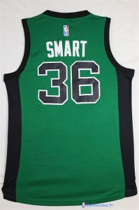 Maillot NBA Pas Cher Boston Celtics Marcus Smart 36 Vert Noir