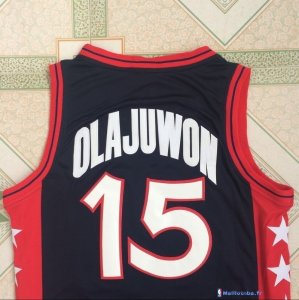 Maillot NBA Pas Cher USA 1996 Hakeem Olajuwon 15 Noir