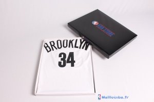 Maillot NBA Pas Cher Brooklyn Nets Paul Pierce 34 Blanc