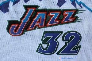 Maillot NBA Pas Cher Utah Jazz Karl Malone 32 Blanc