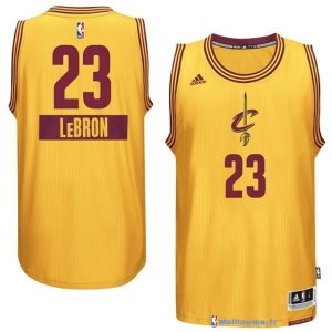 Maillot NBA Pas Cher Noël Cleveland Cavaliers Lebron 23 Jaune