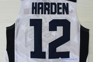 Maillot NBA Pas Cher USA 2012 James Harden 12 Blanc