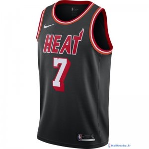 Maillot NBA Pas Cher Miami Heat Goran Dragic 7 Nike Retro Noir 2017/18