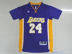 Maillot NBA Pas Cher Los Angeles Lakers Kobe Bryant 24 Pourpre MC