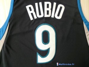 Maillot NBA Pas Cher Minnesota Timberwolves Ricky Rubio 9 Noir