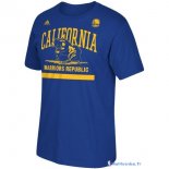 T-Shirt NBA Pas Cher Golden State Warriors Bleu