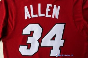 Maillot NBA Pas Cher Noël Miami Heat Allen 34 Rouge