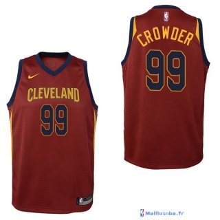 Maillot NBA Pas Cher Cleveland Cavaliers Junior Jae Crowder 99 Rouge Icon 2017/18
