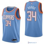 Maillot NBA Pas Cher Los Angeles Clippers Tobias Harris 34 Nike Bleu Ville 2017/18