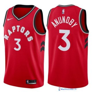 Maillot NBA Pas Cher Toronto Raptors OG Anunoby 3 Rouge Icon 2017/18