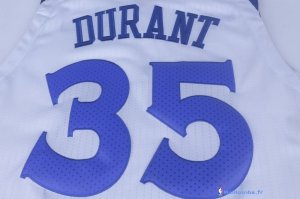 Maillot NBA Pas Cher Golden State Warriors Kevin Durant 35 Blanc 2017/18