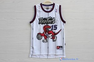 Maillot NBA Pas Cher Toronto Raptors Vince Carter 15 Retro Blanc