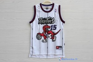 Maillot NBA Pas Cher Toronto Raptors Vince Carter 15 Retro Blanc