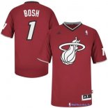 Maillot NBA Pas Cher Noël Miami Heat Bosh 1 Rouge