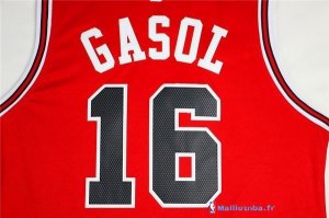 Maillot NBA Pas Cher Chicago Bulls Retro Pau Gasol 16 Rouge