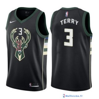 Maillot NBA Pas Cher Milwaukee Bucks Jason Terry 3 Noir Statement 2017/18