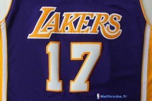 Maillot NBA Pas Cher Los Angeles Lakers Jeremy Lin 17 Pourpre